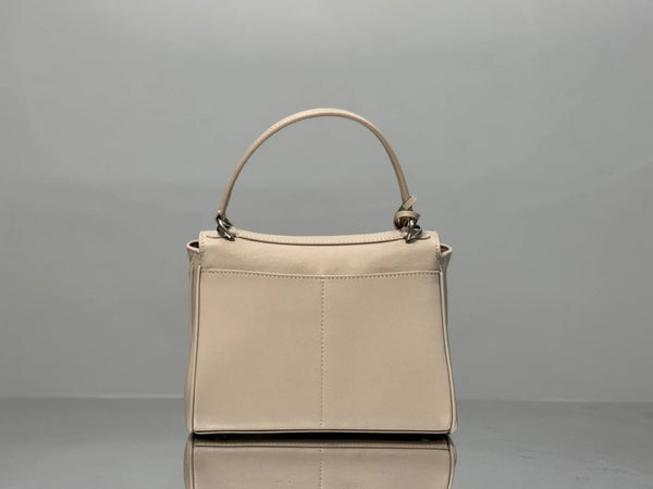 Balenciaga Mini Bag 22 Beige Calfskin Sliver Hardware