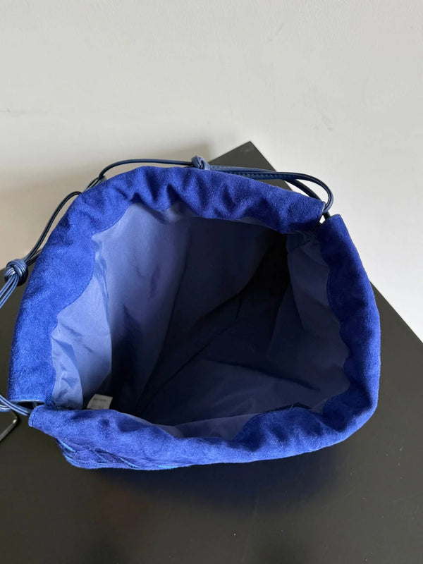 Bottega Veneta 2026 Dust Bag 32cm Blue Suede 137068