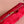 SUEDE BAG 22 RED GOLD HARDWARE