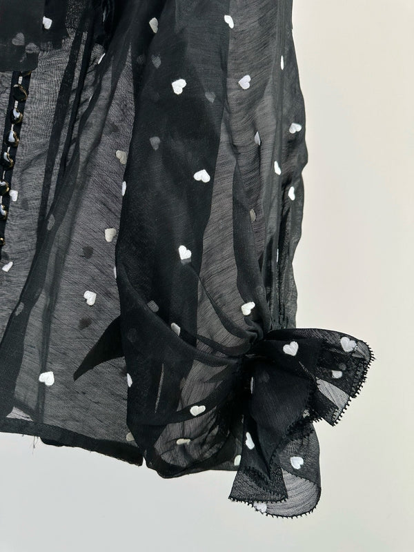 ZIMMERMANN RUFFLED CHIFFON BLOUSE 270159