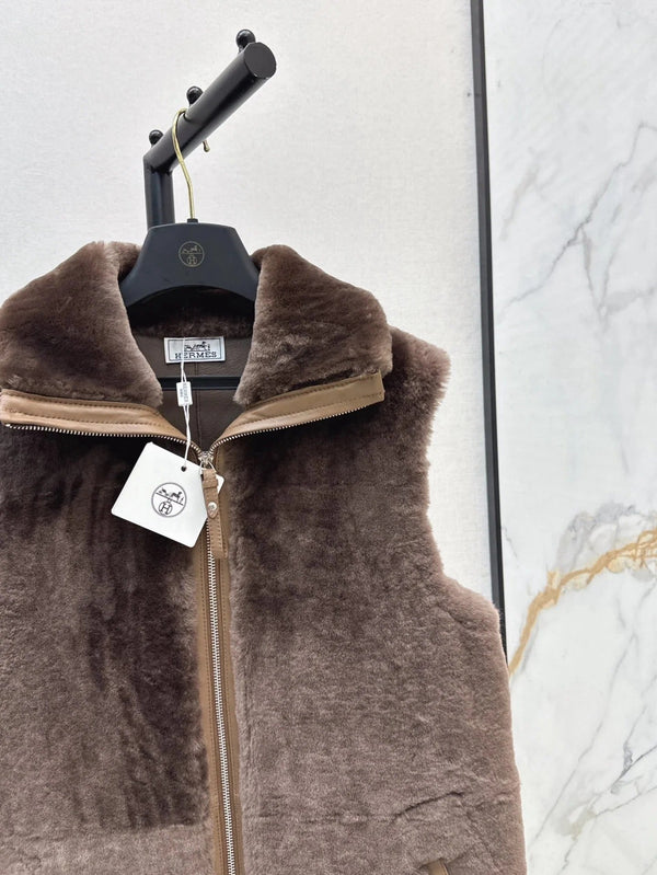 HERMES 25S FUR VEST 668406