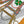 HM 26s Knitting Scarf 90 White Orange Colorful Mulberry Silk 148056