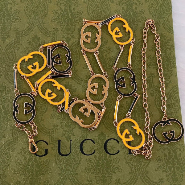GG 2026 Interlocking G Chain Belt 201708