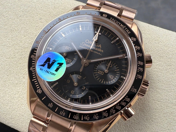 Omega Speedmaster Professional Moonwatch 42mm Rose Gold Black Dial 233474