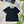 Miumiu 2026 Striped Patchwork Polo Shirt Black Blue Cotton