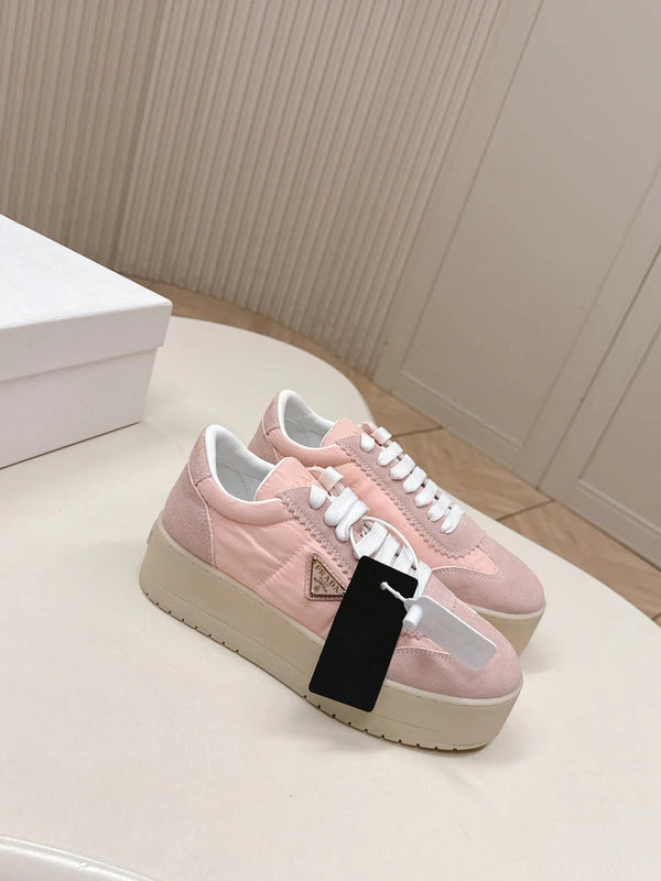 PRA 2026S Platform Sneakers 50 Pink Suede 663491
