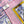 HM 26s Knitting Scarf 90 Pink Blue Colorful Mulberry Silk 147545
