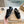 Miumi x Newbalance Sneaker Black Mesh Patent Leather