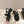 CC 26s Bow Sandals Black Cowhide 658471