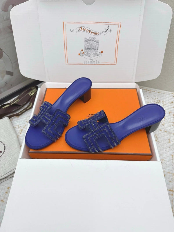 HM 26ss Oran Sandals 50 Cobalt Blue Cowhide 625228