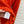 LP RED ORANGE V-NECK KNIT CARDIGAN