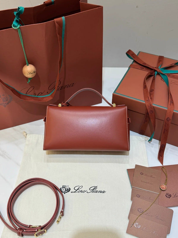 LP Extra Bag 23cm Deep Kummel Calfskin