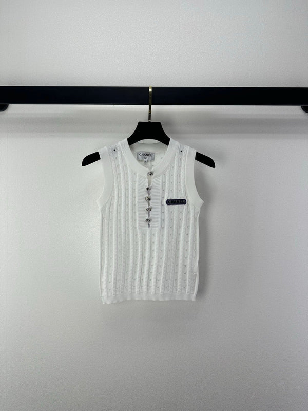 Chanel 2026 Cardigan Vest Wool Cashmere 395563
