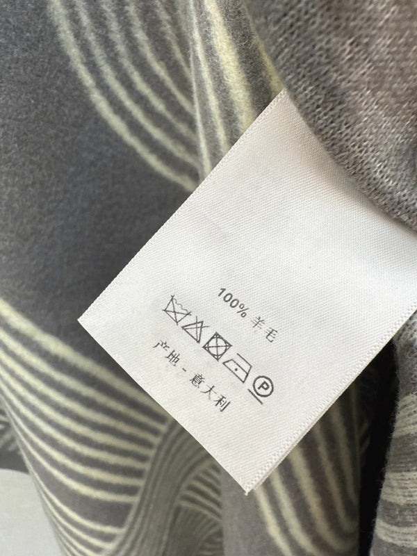 HERMES 25S JACQUARD CAPE COAT 320
