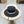 FLAT STRAW HAT BLACK 672722