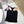 CAMISOLE 617514 IN BLACK COTTON RIBBED KNIT