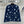 CC 26 Cardigan with Snowflake Pattern Blue mix White Wool 329713