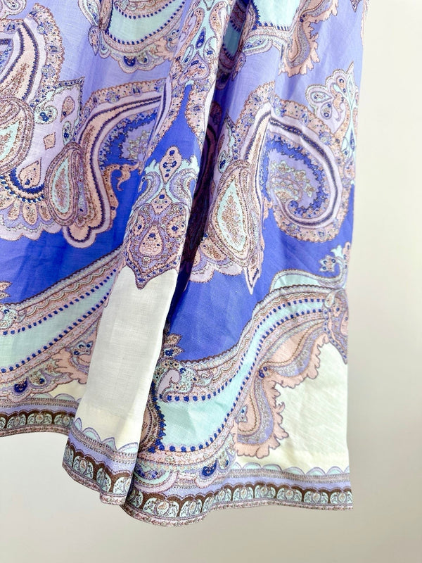 SPAGHETTI STRAP PRINTED MAXI DRESS