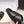 YSL 26ss Platform Slippers Black Sheepskin 663213