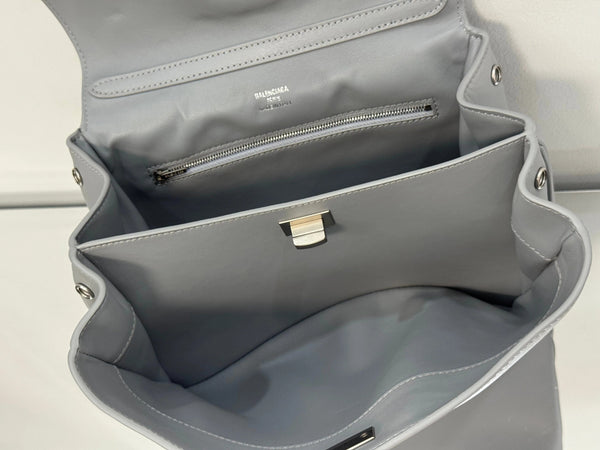 Balenciaga Mini Bag 22 Gray Calfskin Sliver Hardware