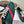 Celine 26 Flat Sneaker Dark Green Pink Canvas Suede 624715