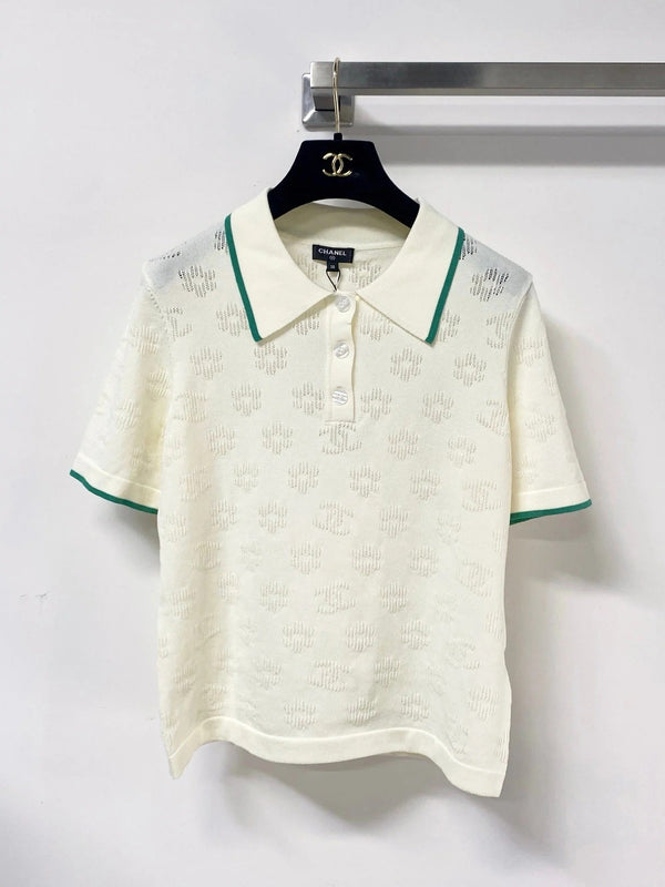 CC 2026 Short-Sleeve Knit Polo Shirt Cotton 479910