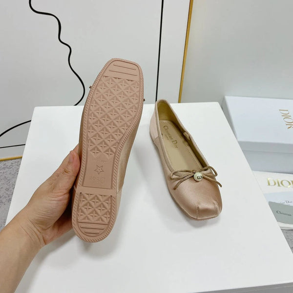 CD 26s Grosgrain D-Joy Ballet Flats Satin 966604