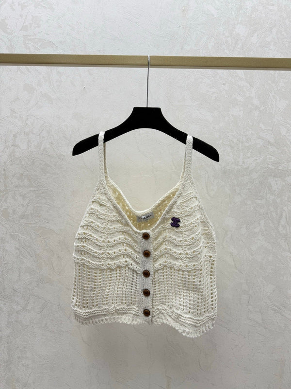 Chanel 2026 Hollow Camisole Wool Nylon