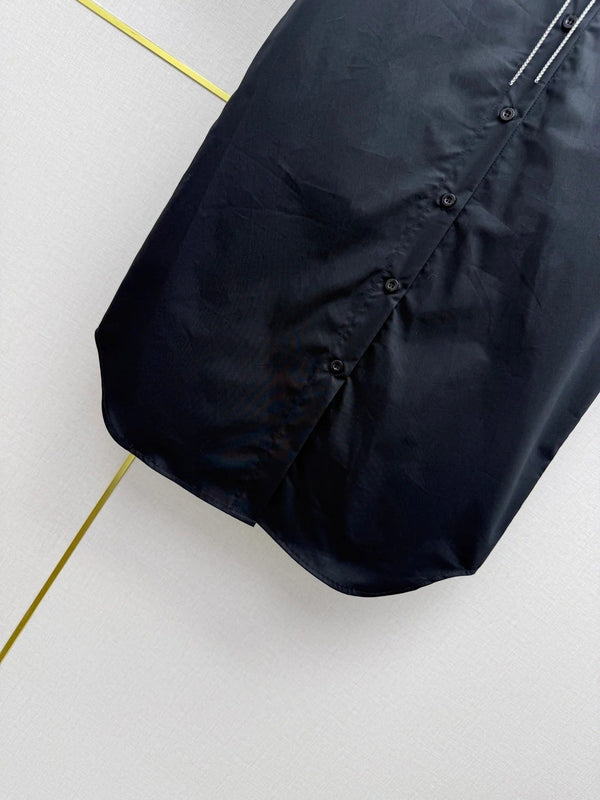 Prad 2026 Puff Sleeve Shirt Dress Cotton 396892