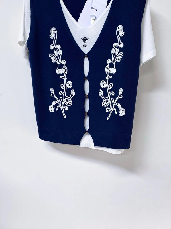 CD 2026 Layered-look Knit Top Polyamide 442953