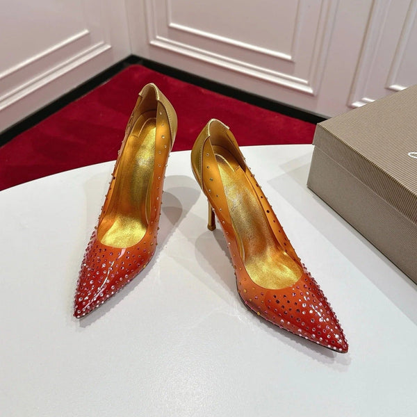 CL 2026 Miss Z Degrastrass Ombré Pumps 100mm Effect PVC Lambskin 780425