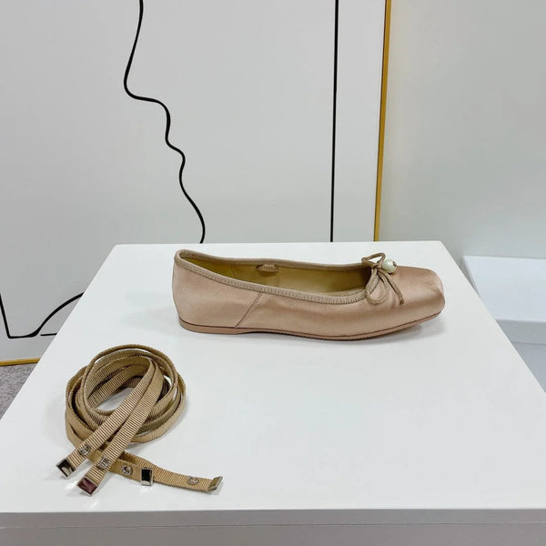 CD 26s Grosgrain D-Joy Ballet Flats Satin 966604