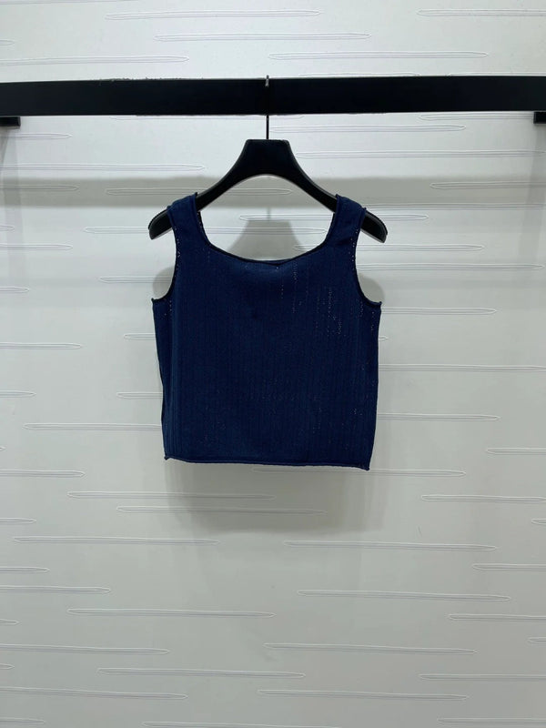 Miumiu 2026 Vest White Blue Red Wool