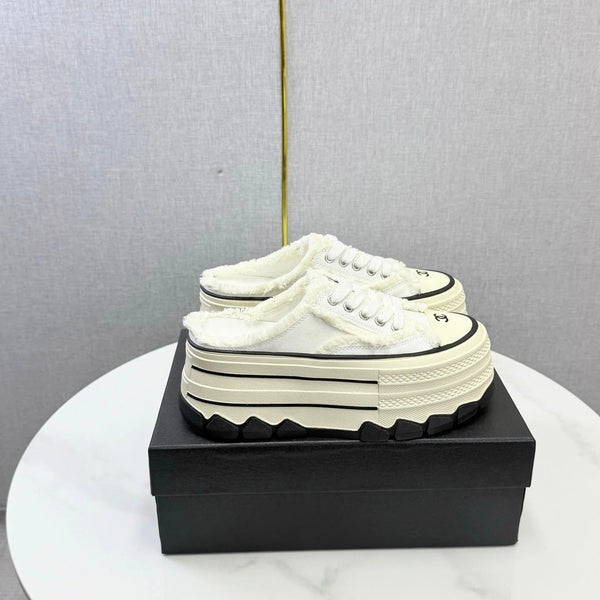 CC 2026 Flatform Mule Sneakers Canvas 801421