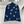 CC 26 Cardigan with Snowflake Pattern Blue mix White Wool 329713
