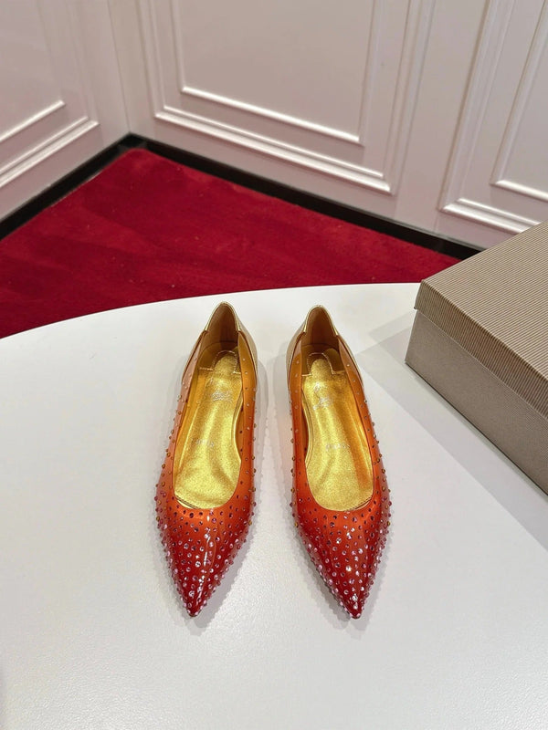 CL 2026 Miss Z Degrastrass Ombré Flats Effect PVC Lambskin 780431