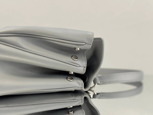 Balenciaga Small Bag 29 Gray Calfskin Sliver Hardware