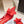 PRA 2026S Slingback 70 Scarlet Red Mesh Leather 657733