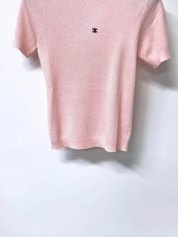 CC 2026 Short-Sleeved Shirt Glitter Detail Tencel 439810