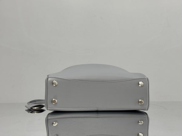 Balenciaga Small Bag 29 Gray Calfskin Sliver Hardware