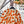 CC 26 Floral Pattern Cardigan Orange Beige Wool Cashmere 785282