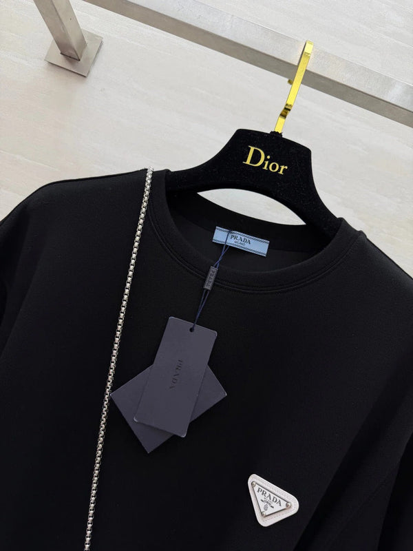 Pra 2026 Triangle Logo Casual Dress Cotton 396953