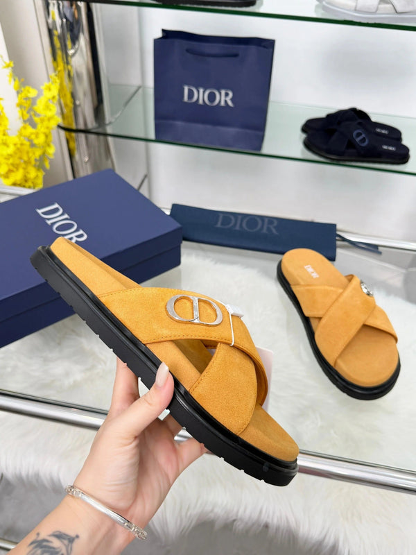 CD  26s Criss-Cross Strap Men Sandals Suede 966584