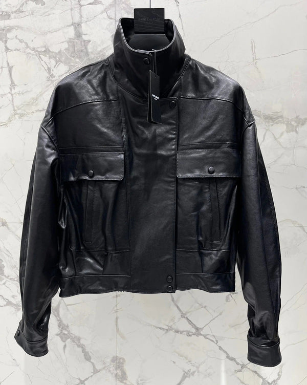 YSL 25S LEATHER JACKET STYLE 169