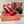 HIGH HEELS SANDALS 80 MM IN RED SATIN MIX SUEDE