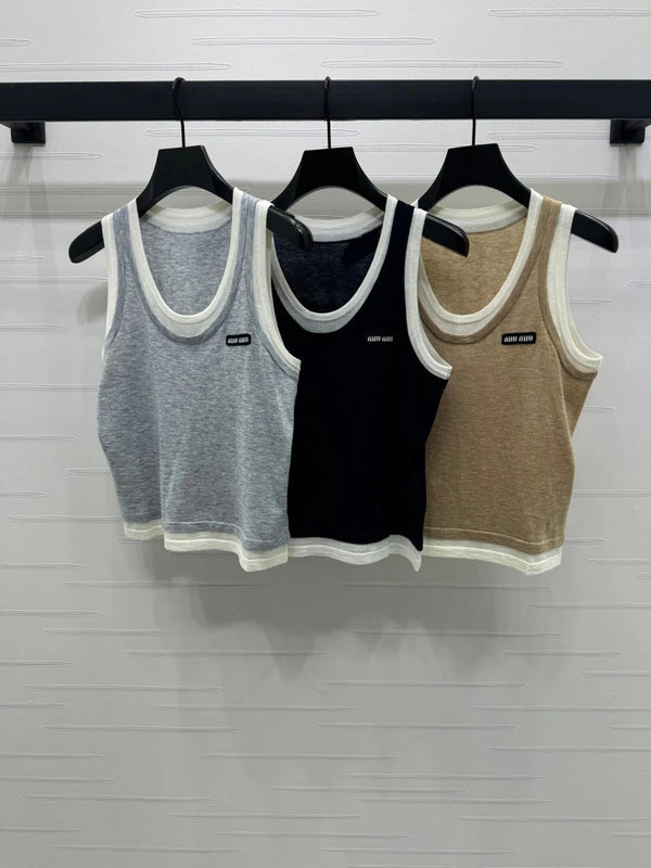 MIUMIU SLEEVELESS TOP 269404