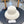 STRAW CLOCHE HAT WHITE 672755