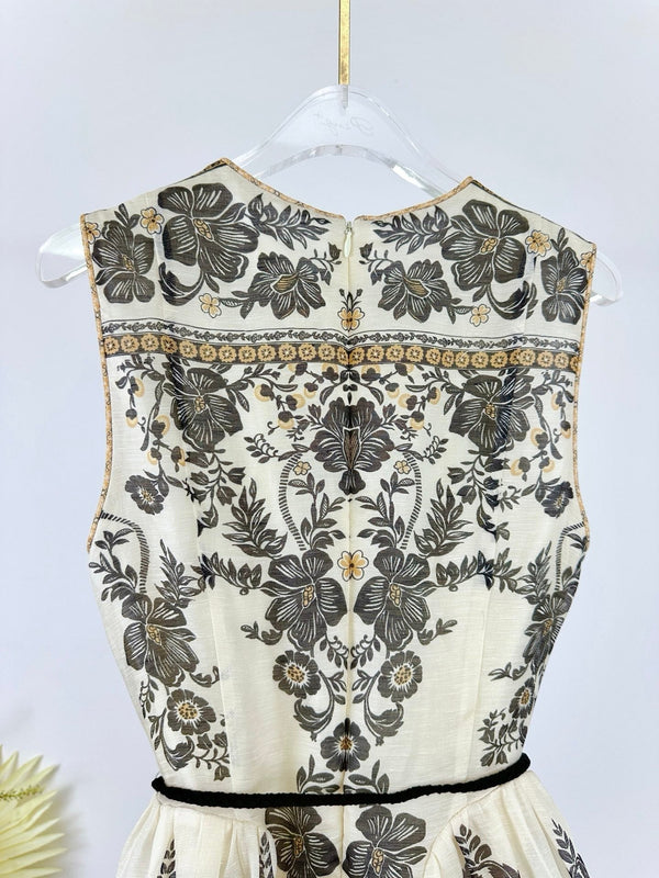 ZIMMERMANN PRINTED SLEEVELESS DRESS 270183