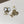 CC Fine Sparkling Bow Gold Mop Earrings