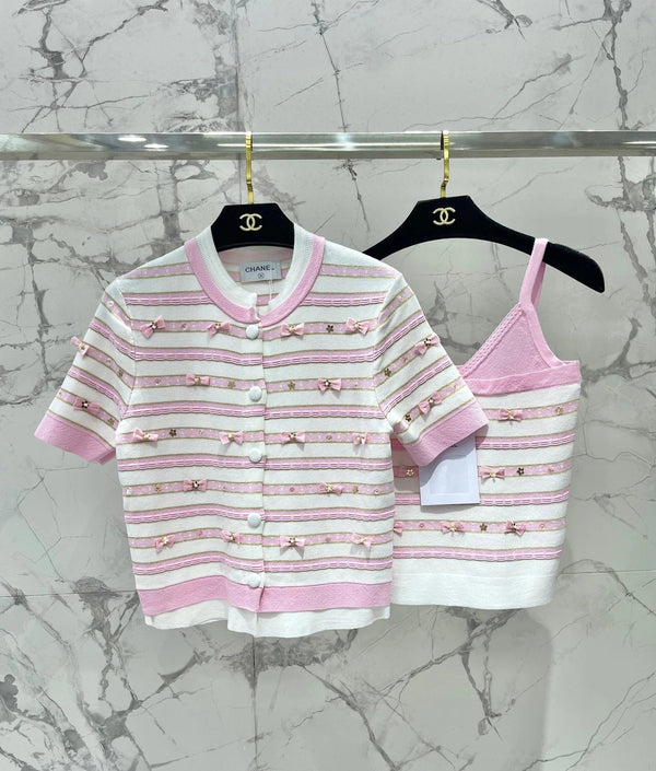CHANEL 25S SHORT-SLEEVE CARDIGAN STYLE 111